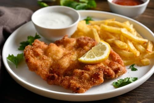 奧地利經典美食｜1. 維也納炸豬排 Wiener Schnitzel
